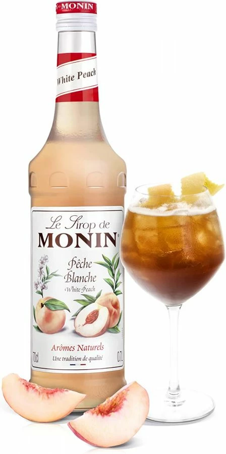 Monin Flavoured Syrups Monin White Peach Syrup 700 Ml 2 Monin Flavoured Syrups Monin White Peach Syrup 700 Ml - Image 2