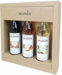 Monin Flavoured Syrups Monin Coffee Set 3 X 50 Ml Syrups