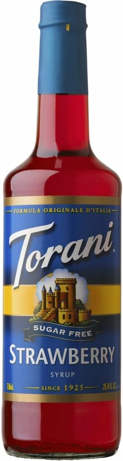 Torani Flavoured Syrups Torani Sugar Free Strawberry Syrup 750 Ml 1 Torani Flavoured Syrups Torani Sugar Free Strawberry Syrup 750 Ml