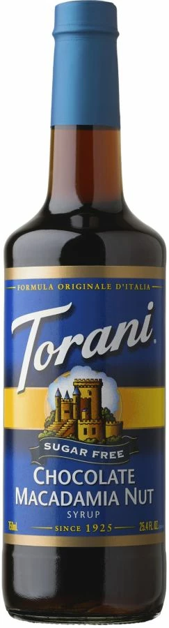 Torani Flavoured Syrups Torani Sugar Free Chocolate Macadamia Nut Syrup 750 Ml 1 Torani Flavoured Syrups Torani Sugar Free Chocolate Macadamia Nut Syrup 750 Ml