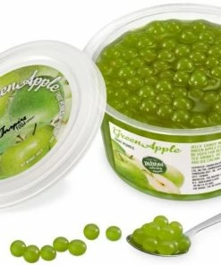 The Inspire Food Company TIFC Boba Bubble Tea Fruit Pearls, Green Apple