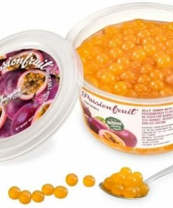 The Inspire Food Company TIFC Boba Bubble Tea Fruit Pearls, Passion Fruit
