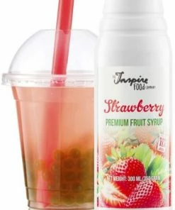 The Inspire Food Company TIFC Bubble Tea Syrup Strawberry 300 Ml