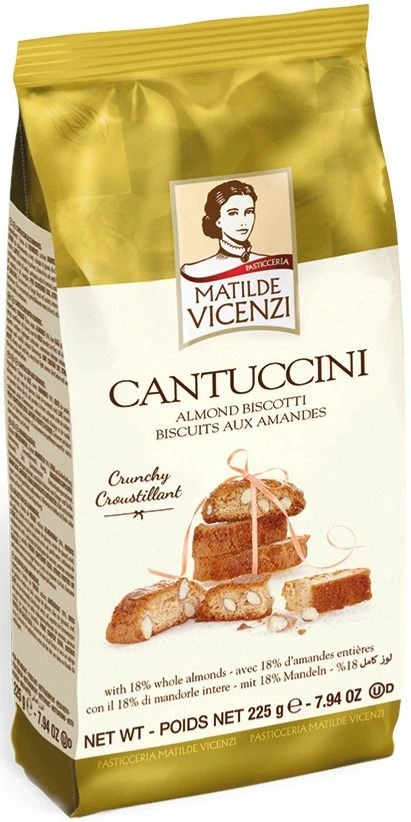 Cookies And Biscuits Matilde Vicenzi Cantuccini 225 G, Almond 1 Cookies And Biscuits Matilde Vicenzi Cantuccini 225 G, Almond