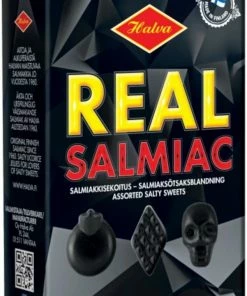 Halva Real Salmiac Salty Jellies, Box 230 G