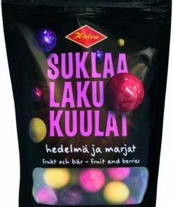 Halva Chocolate Licorice Balls - Fruit & Berries 140 G
