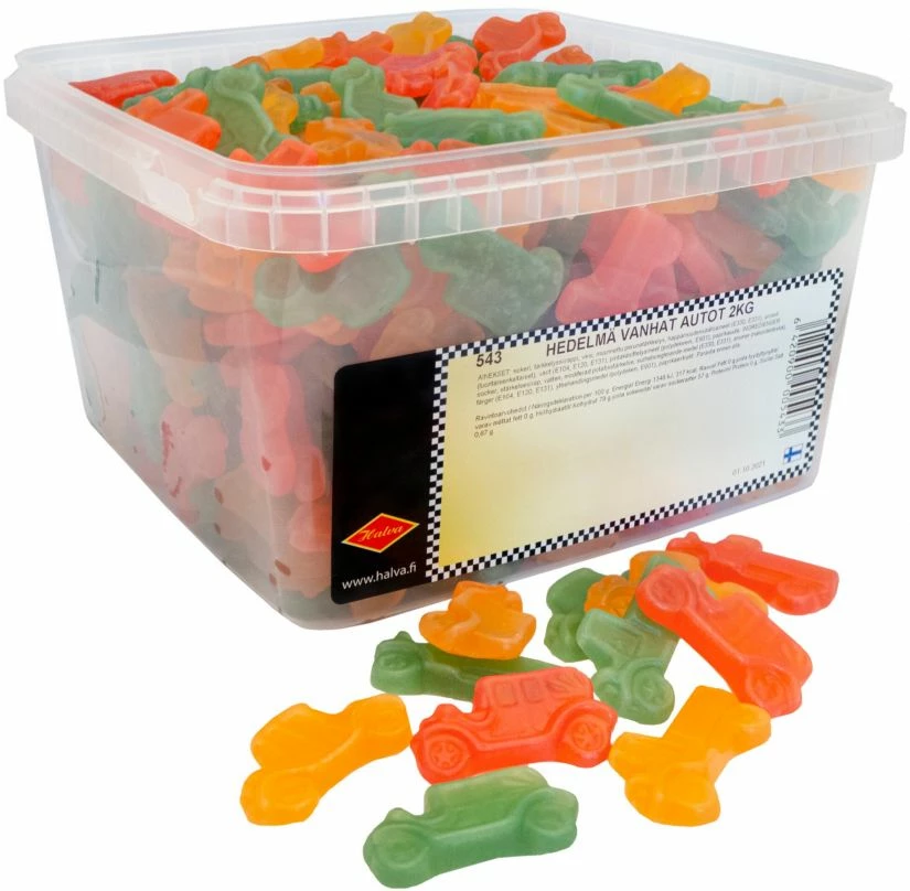 Halva Old Cars Mini Fruit, Box 2 Kg 1 Halva Old Cars Mini Fruit, Box 2 Kg